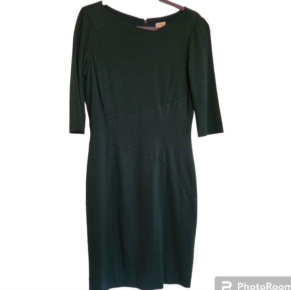 Kelly Green AsymmetricaDaniel Cremieux π Dress - Sz 10 - Sexy Silhouette - Picture 3 of 6